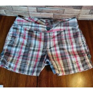 Mix & Co woman plaid shorts size Med